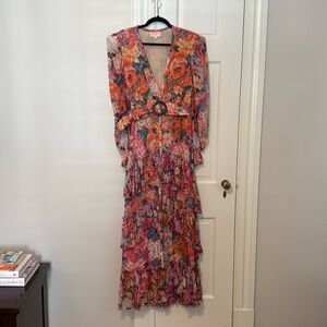 ROCCO SAND Dress - Floral - Size S